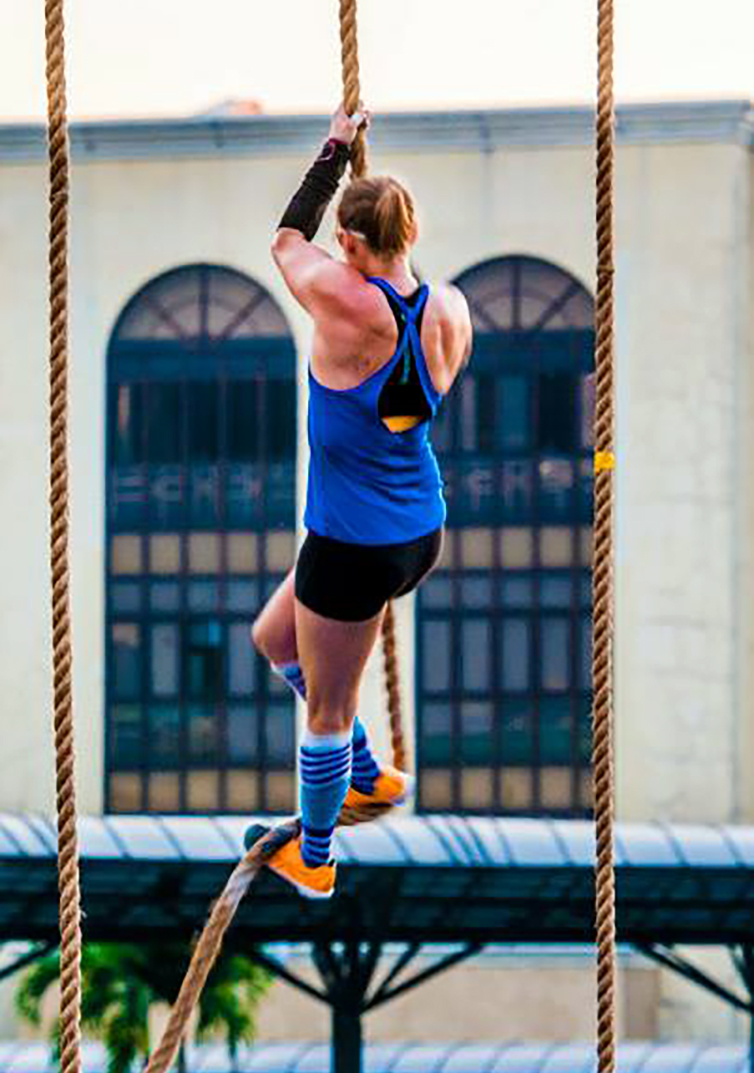 Sarah Cole - Rope climbing